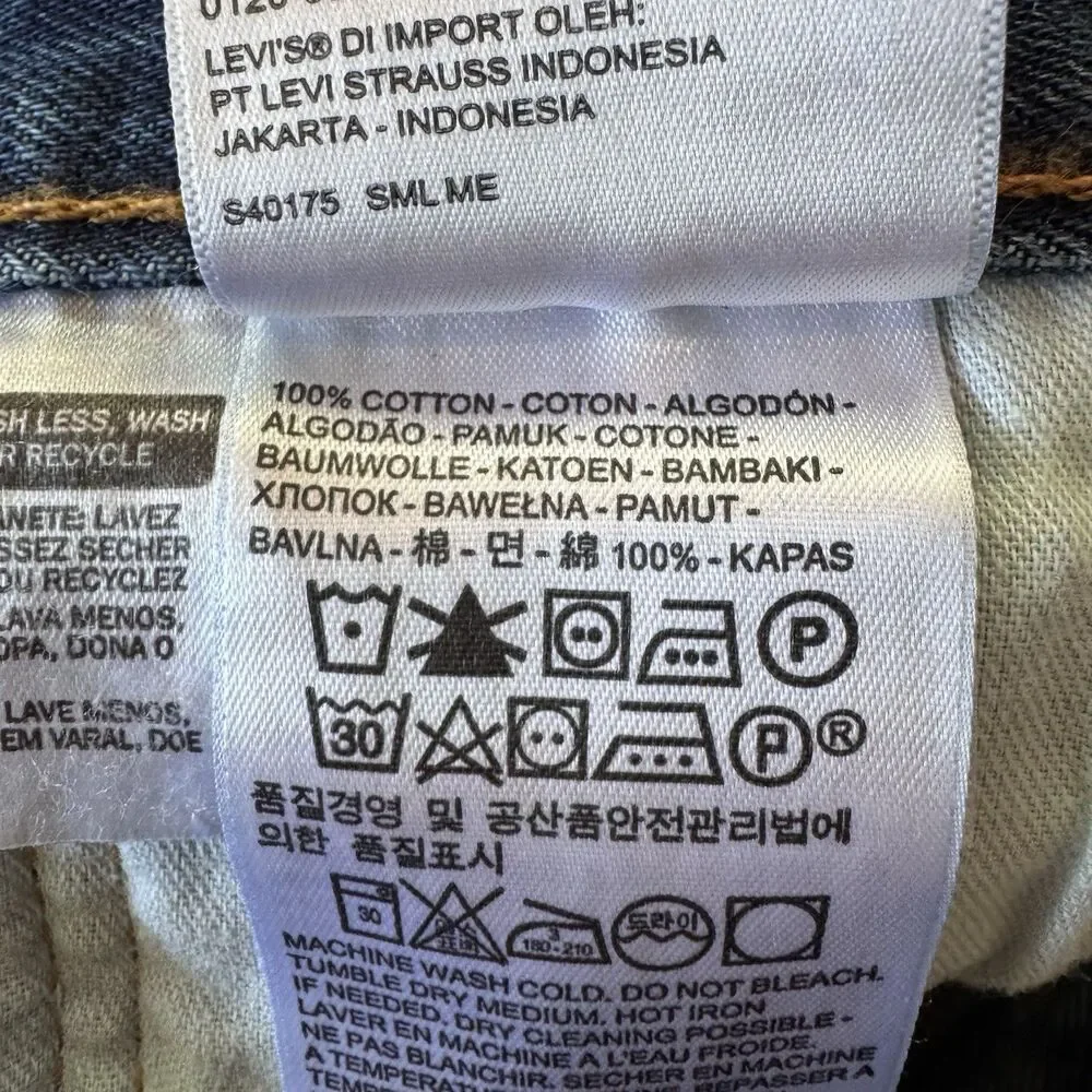 Levis 501 Jeans Mens 36x34 Blue Button Fly Denim Pants Classic Straight